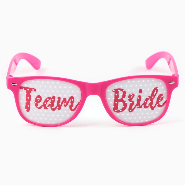 Очки для девичника Team bride, карнавальный аксессуар
