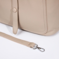 Сумка-тоут на молнии, 2 наружных кармана, цвет бежевый Сумка-тоут на молнии, 2 наружных кармана, цвет бежевый