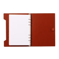 Органайзер на кольцах, формат А5, 90 листов, линия, обложка кожзам МИКС, с резинкой для ручки Органайзер на кольцах, формат А5, 90 листов, линия, обложка кожзам МИКС, с резинкой для ручки