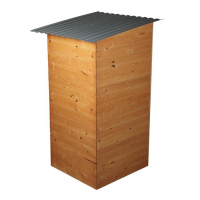 Туалет дачный, деревянный, 202 &times; 118 &times; 120 см, 3-го сорта, &laquo;МегаЭконом&raquo;