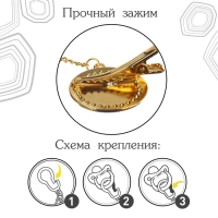 Соска - пустышка силиконовая ортодонтическая «BOSS», от 6 мес., с колпачком + держатель - цепочка, цвет черный/золото, стразы Соска - пустышка силиконовая ортодонтическая «BOSS», от 6 мес., с колпачком + держатель - цепочка, цвет черный/золото, стразы