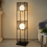 Торшер 19052/2 E27 40Вт черный 32х32х136 см
