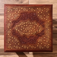 Столик кофейный 38х38х42 см, дерево шишам Столик кофейный 38х38х42 см, дерево шишам