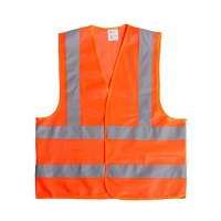 Жилет сигнальный, светоотражающий, оранжевый, 3 класс, размер 66&times;56 см, 60г/м2