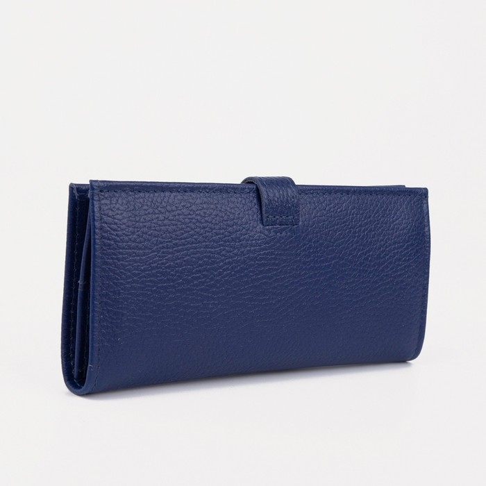 Кошелёк женский на кнопке, цвет синий