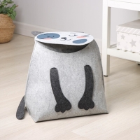 Органайзер для хранения Funny &laquo;Котун-толстун&raquo;, 42&times;24&times;58 см, 15 л, цвет серый