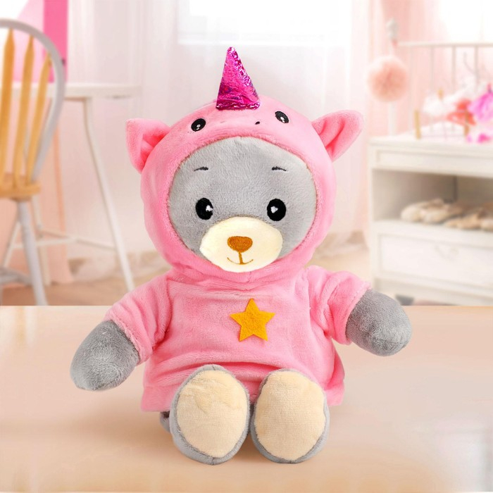 Мягкая игрушка &laquo;Медвежонок Лаппи - единорожка&raquo;, 22 см