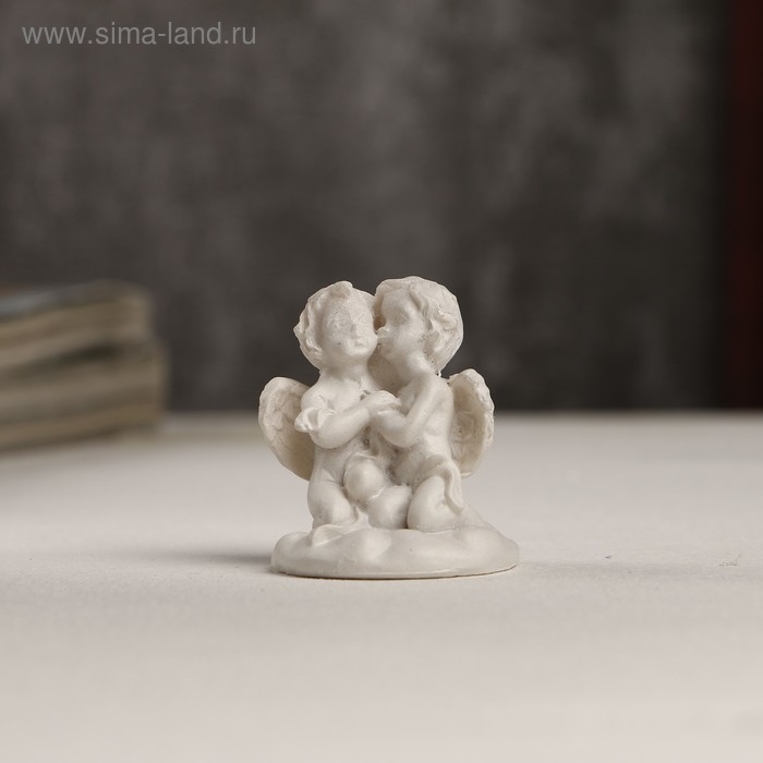 Сувенир полистоун Сувенир полистоун "Белоснежные ангелочки на облачке" 3,5х3,2х3,2 см