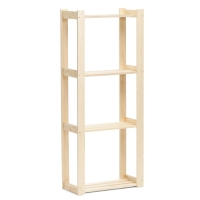 Стеллаж деревянный 150х64х27,5 см, 4 полки, 2 сорт Стеллаж деревянный 150х64х27,5 см, 4 полки, 2 сорт