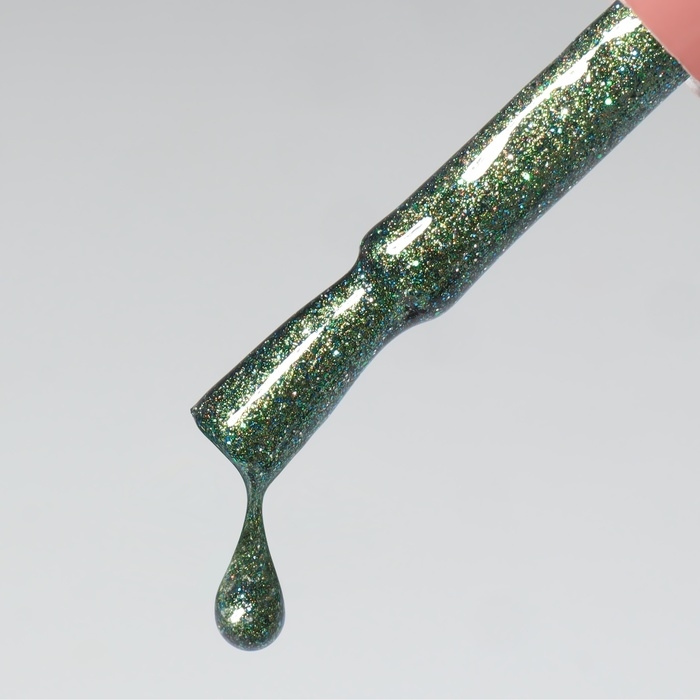 Гель лак для ногтей &laquo;CAT`S EYE SHINE&raquo;, 3-х фазный, 10 мл, LED/UV, цвет зелёный (41)