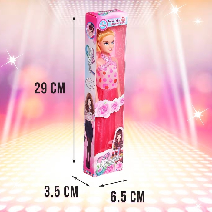 Кукла-модель «Модница» в платье, МИКС Кукла-модель «Модница» в платье, МИКС