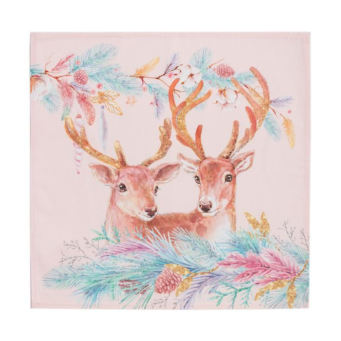 Набор столовый Pink magic: скатерть 150х110см +/-3см с ГМВО, салфетки 40х40см-4 шт, хл100%