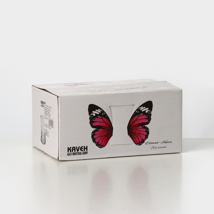 Набор стеклянных стаканов KENZU, 140 мл, 6 шт Набор стеклянных стаканов KENZU, 140 мл, 6 шт