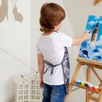 Фартук детский Этель &laquo;Серый милитари&raquo;, 49 х 39 см