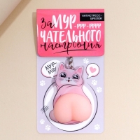 Брелок мялка для ключей &laquo;Замурчательного настроения&raquo; 4.6 х 7 см