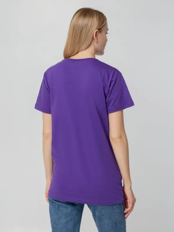 Футболка унисекс T-bolka 140, фиолетовая, размер S