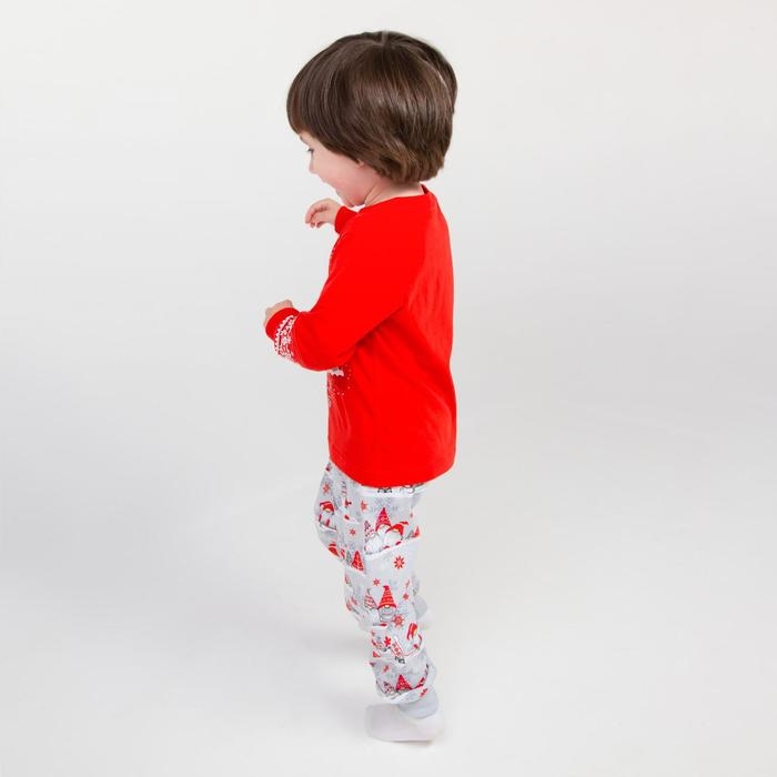 Пижама детская, цвет красный, рост 98 см