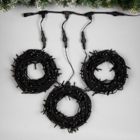 Гирлянда «Клип-лайт» 3 нити по 20 м, IP44, УМС, тёмная нить, 399 LED, свечение белое, 8 режимов, 24 В Гирлянда «Клип-лайт» 3 нити по 20 м, IP44, УМС, тёмная нить, 399 LED, свечение белое, 8 режимов, 24 В