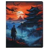 Тетрадь 48 листов в клетку на скрепке "Самурай", обложка мелованный картон, твин-лак, УФ-лак, блок офсет, МИКС Тетрадь 48 листов в клетку на скрепке "Самурай", обложка мелованный картон, твин-лак, УФ-лак, блок офсет, МИКС