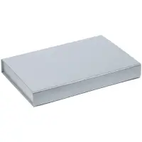 Коробка Silk с ложементом под ежедневник 13x21 см, флешку и ручку, ver. 2, серая Коробка Silk с ложементом под ежедневник 13x21 см, флешку и ручку, ver. 2, серая