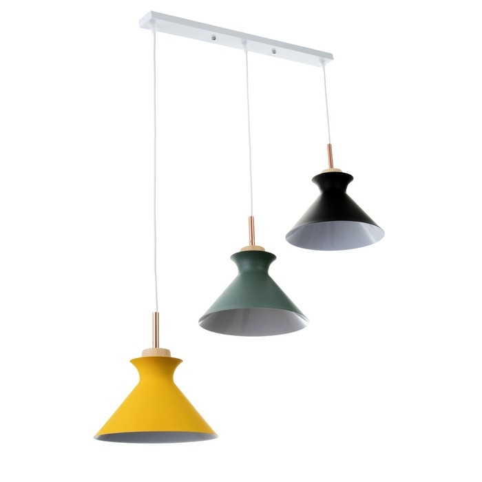 Светильник BayerLux Светильник BayerLux "Мирелла" 3хЕ27 40Вт желтый черный зеленый 26х51х26-126см