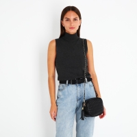 Сумка кросс-боди на молнии, цвет чёрный Сумка кросс-боди на молнии, цвет чёрный