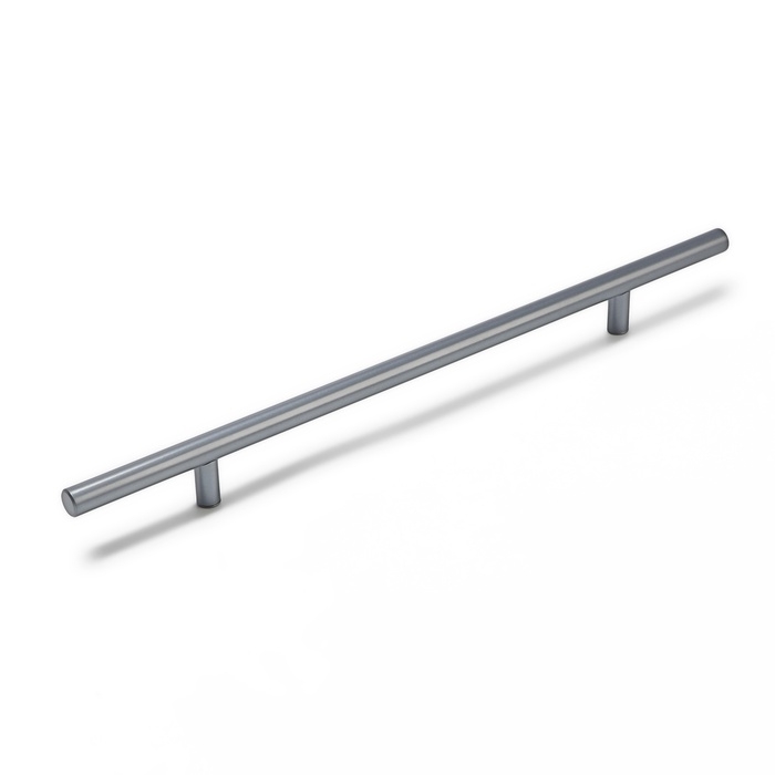 Ручка рейлинг ТУНДРА, облегчённая, d=12 мм, м/о 224/350 мм, внеш ножка, цвет графит Ручка рейлинг ТУНДРА, облегчённая, d=12 мм, м/о 224/350 мм, внеш ножка, цвет графит