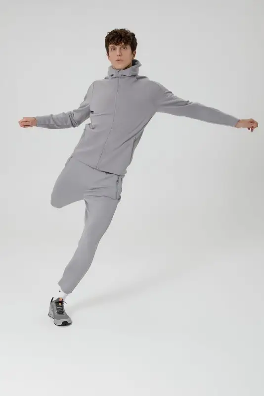 Куртка с капюшоном унисекс Begi, серая, размер XXL