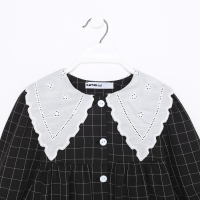 Платье детское с воротником KAFTAN, размер 36 (134-140 см), цвет черный