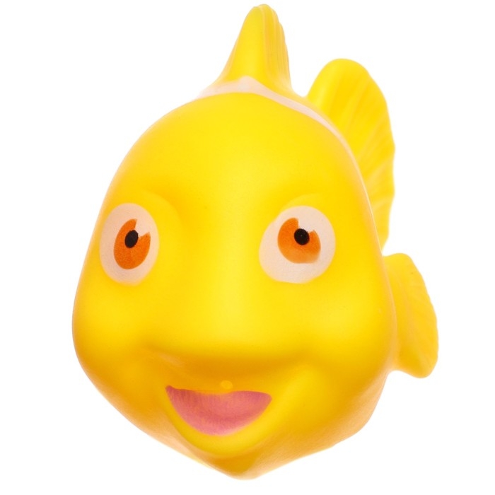 Набор резиновых игрушек для ванны &laquo;Рыбалка с цветными рыбками&raquo;, 5 шт, сачок, цвет МИКС, Крошка Я