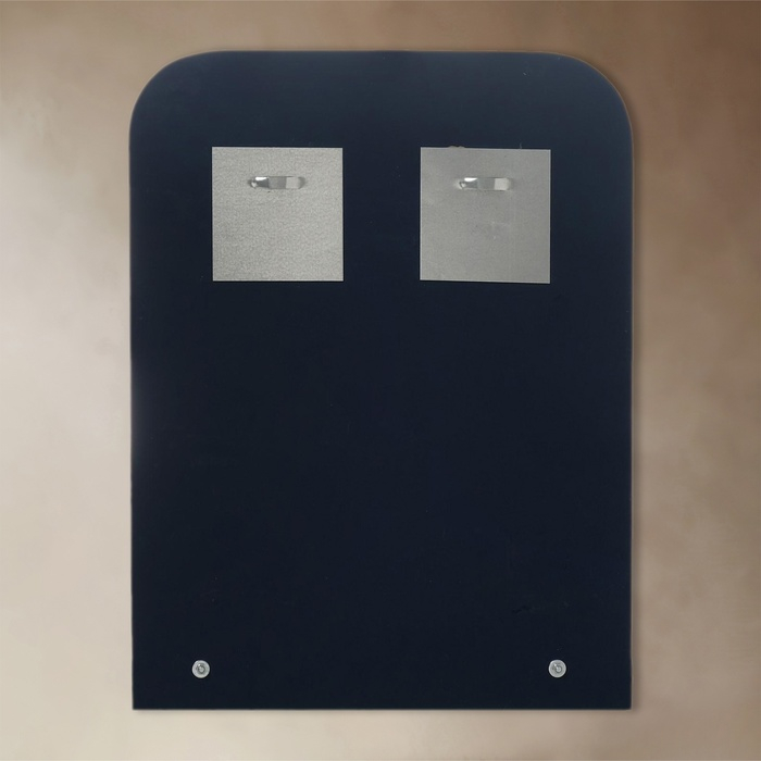 Зеркало &laquo;Райские птицы&raquo;, с пескоструйной графикой и фьюзингом, настенное, с полочкой, 35&times;45