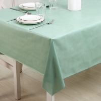 Клеёнка на стол Доляна &laquo;Мини&raquo;, на нетканой основе, ширина 137 см, толщина 0,2 мм, рулон 20 м, цвет зелёный