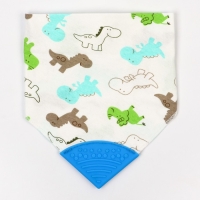 Нагрудник-бандана/слюнявчик для кормления непромокаемый с прорезывателем на кнопке, цвет голубой, МИКС Нагрудник-бандана/слюнявчик для кормления непромокаемый с прорезывателем на кнопке, цвет голубой, МИКС