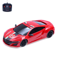 Машина радиоуправляемая &laquo;Купе&raquo;, работает от аккумулятора, цвет красный