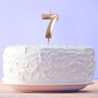 Свеча для торта, цифра &laquo;7&raquo;, 11,5 х 2,3 см