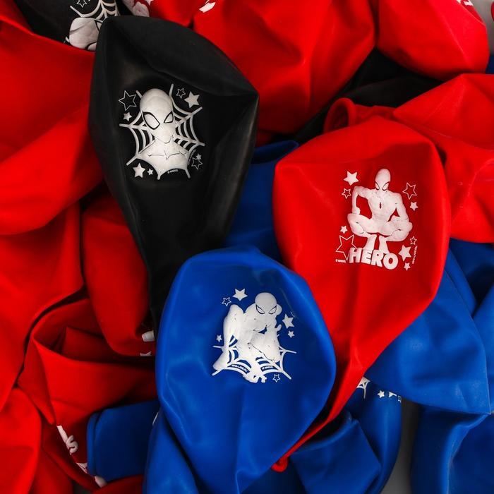 Шар латексный 12 Шар латексный 12" «Человек-паук», 5 шт.