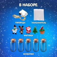 Набор для опытов «Новогодняя гирлянда: Ёлочка и Дед Мороз» Набор для опытов «Новогодняя гирлянда: Ёлочка и Дед Мороз»