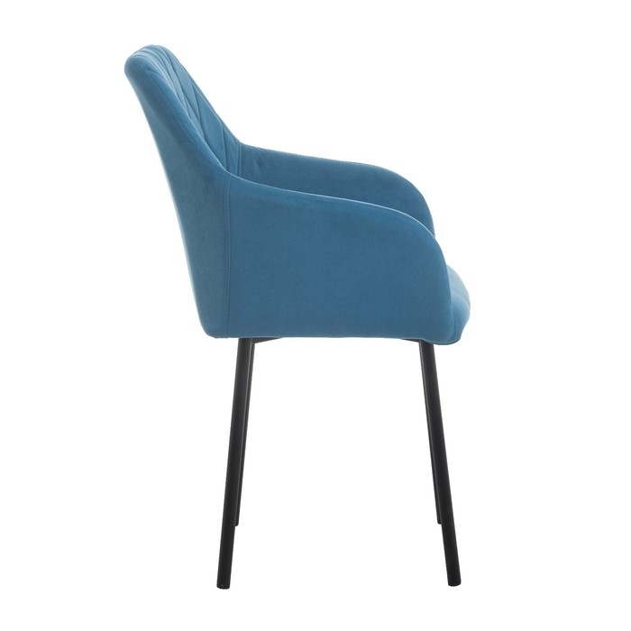 Стул "Либерти", Велюр бирюза/Черный