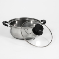 Кастрюля из нержавеющей стали Promo, 900 мл, 16×7 см, с крышкой Кастрюля из нержавеющей стали Promo, 900 мл, 16×7 см, с крышкой