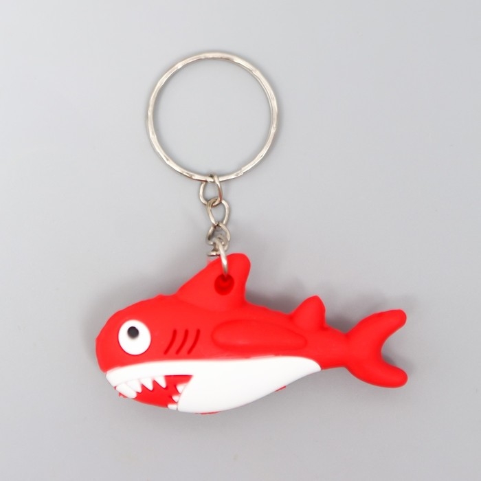 Брелок резина Брелок резина "Акула зубастая" МИКС 1,2х5,7х3 см