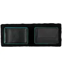 Кошелек Partinico, черный с бирюзовым Кошелек Partinico, черный с бирюзовым