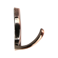 Крючок мебельный ТУНДРА TKD007, двухрожковый, медь Крючок мебельный ТУНДРА TKD007, двухрожковый, медь