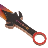 Деревянное оружие детское сувенирное &laquo;Кунай&raquo;, фиолетовый