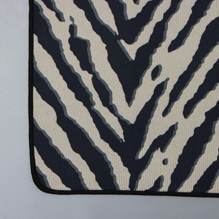 Набор ковриков для ванной и туалета Доляна &laquo;Зебра&raquo;, 2 шт, 50&times;80 см, 50&times;40 см