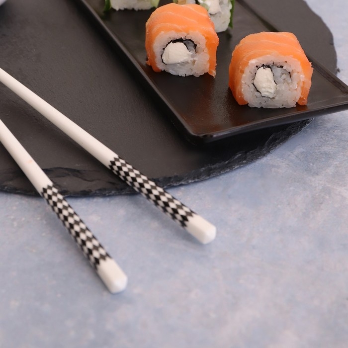 Набор керамических палочек для суши &laquo;Геометрия&raquo;, 10 предметов, h=24,5 см