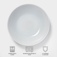 Тарелка глубокая Luminarc DIWALI GRANITE, d=20 см, стеклокерамика, серая Тарелка глубокая Luminarc DIWALI GRANITE, d=20 см, стеклокерамика, серая