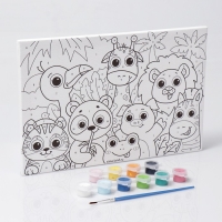 Картина по номерам для детей &laquo;Яркие зверята&raquo;, 20 х 30 см