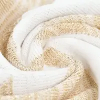 Плед &laquo;Танцующий лес&raquo;, белый с золотистым