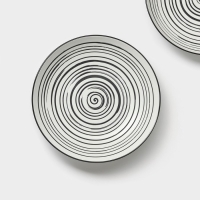 Тарелки глубокие фарфоровые Magistro Hypnose, 900 мл, 23&times;4,5 см, 2 шт