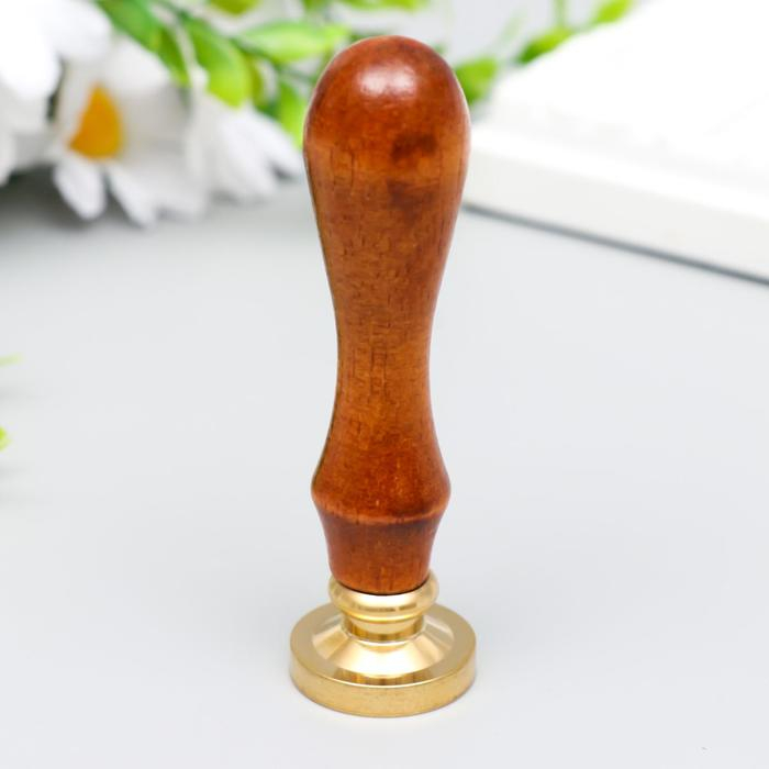 Печать для сургуча с деревянной ручкой Печать для сургуча с деревянной ручкой "Цыплёнок с письмом" 9х2,5х2,5 см